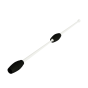 Maça Ginástica Rítmica Conectável Pro 45cm - Branca e Preta - Azul Esportes