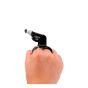 Apito Tipo Fox Profissional Gold Com Bocal de Silicone e Dedal - Gold