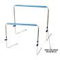 Barreirinha Alumínio Dobravél C/ Espuma L x A (75 x 40 a 60 cm) - Azul Esportes