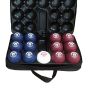 Kit Bocha Adaptada com Maleta - Couro Natural - Alto Rendimento - Azul Esportes