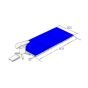 Conjunto Colchões Mesa Salto Ginástica Artística - Oficial - Azul Esportes