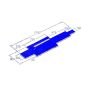 Conjunto Colchões Trave Equilíbrio Ginástica Artística - Oficial - Azul Esportes