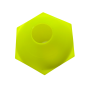 Cone Modelo Tartaruga (Chápeu Chinês) - Base Hexagonal - PVC - Athi