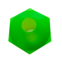 Cone Modelo Tartaruga (Chápeu Chinês) - Base Hexagonal - PVC - Athi