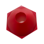 Cone Modelo Tartaruga (Chápeu Chinês) - Base Hexagonal - PVC - Athi