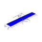 Conjunto Colchões Paralelas Assimétricas Ginástica Artística - Oficial - Azul Esportes