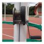 Gaiola Proteção Desmontável Lançamento Disco e Martelo Atletismo - Azul Esportes