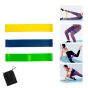 Kit 3 Mini Band Leve - Medio - Forte - Azul Esportes
