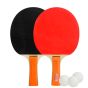 Kit Tênis De Mesa 2 Raquetes e 3 Bolas - Double Fish