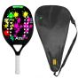 Raquete de Beach Tennis Atsoft 5.0 - Preto - Athi