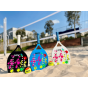 Raquete de Beach Tennis Atsoft 5.0 - Preto - Athi