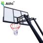 Tabela De Basquete Com Estrutura Móvel com Ajuste De Altura, Proteção e Base de Aço - AZL-165 - Athi