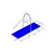 Conjunto Colchões Pórtico Argolas Ginástica Artística - Oficial - Azul Esportes