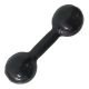 Halter Emborrachado - 5Kg - Preto (par)