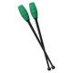 Maça Ginástica Rítmica Conectável Pro 40cm - Preta e Verde - Azul Esportes