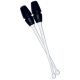 Maça Ginástica Rítmica Conectável Pro 45cm - Branca e Preta - Azul Esportes