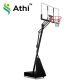 Tabela De Basquete Com Estrutura Móvel com Ajuste De Altura, Proteção e Base de Aço - AZL-165 - Athi