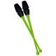 Maça Ginástica Rítmica Conectável Pro 40cm - Verde Neon e Preto - Azul Esportes 