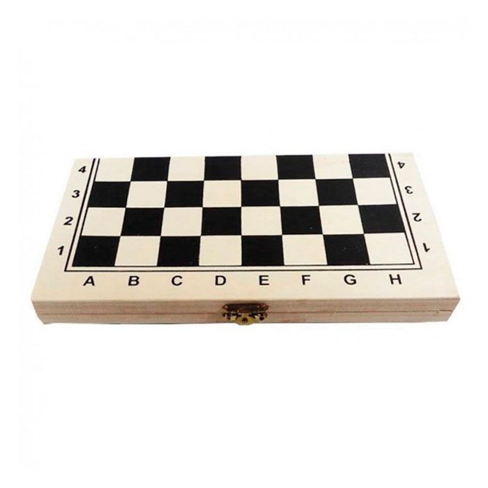 Jogo de xadrez De Madeira 3 Em 1 24 x 24 Cm - CHESS - Jogo de