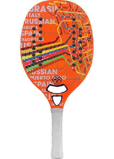 Raquete Beach Tennis Turquoise Concept - Laranja