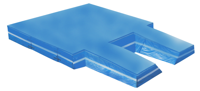 Colchão Salto com Vara - Azul esportes