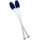 Maça Ginástica Rítmica Conectável Pro 45cm - Branca e Azul Marinho - Athi 