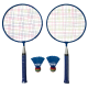 Kit Badminton Infantil com 2 Raquetes, 2 Petecas e bolsa - ATHI