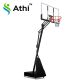 Tabela De Basquete Com Estrutura Móvel com Ajuste De Altura, Proteção e Base de Aço - AZL-165 - Athi