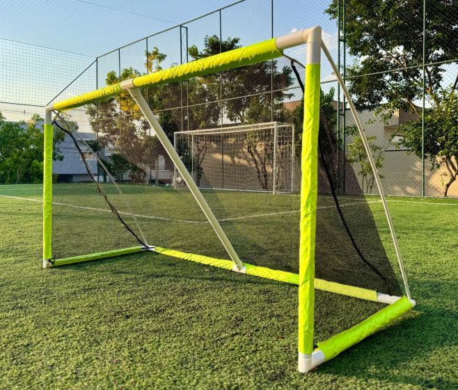 TRAVE DE FUTEBOL EM PVC E REDE 250X97X130CM - ATHI - AZL-082