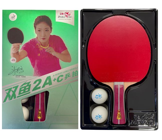 Raquete Profissional Para Tênis de Mesa - 2A+C -2 Estrelas - ITTF - Double Fish