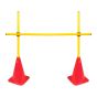 Obstáculo PVC Treinamento Atletismo - 2 Cones e 2 Barras - Vinex