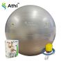 Bola Ginástica Profissional - Gym Ball 75cm - Prata - Athi