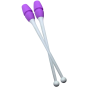 Maça Ginástica Rítmica Conectável Pro 40cm - Branca e Roxa - Athi