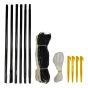 Kit Badminton - 4 Raquetes - 3 Petecas - Rede e Suportes - Athi