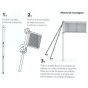 Kit Badminton - 4 Raquetes - 3 Petecas - Rede e Suportes - Athi