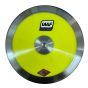 Disco Atletismo Aço/ABS 2kg - IAAF - Amarelo - Feilu Taishan
