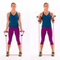 Extensor Elástico Exercícios Ginástica Musculação Multifuncional - Leve - Azul Esportes
