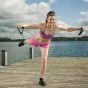 Extensor Elástico Exercícios Ginástica Musculação Multifuncional - Médio - Azul Esportes