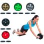 Roda Abdominal Rolo De Exercícios Lombar – Azul Esportes