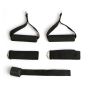 Kit Elástico 11 Peças Musculação Pilates Fitness - Azul Esportes