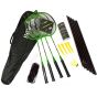 Kit Athi Badminton - 4 Raquetes - 3 Petecas - Rede e Suportes - Athi