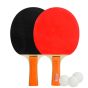 Kit Tênis De Mesa 2 Raquetes e 3 Bolas - Double Fish
