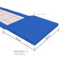 Colchão de Proteção Mesa Extensora Trampolim Acrobático Ginastica Artística - Azul Esportes
