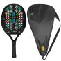 Raquete Beach Tennis Carbono 3K C/ Capa - Atsoft 5.0 -  Geométrica - Athi