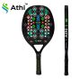 Raquete Beach Tennis Carbono 3K C/ Capa - Atsoft 5.0 -  Geométrica - Athi