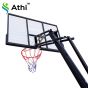 Tabela De Basquete Com Estrutura Móvel com Ajuste De Altura, Proteção e Base de Aço - AZL-165 - Athi