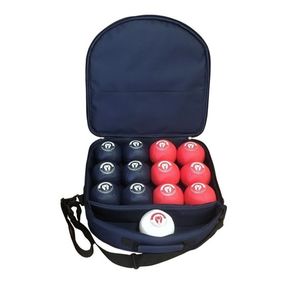 Kit Bocha Adaptada com Bolsa - Couro Sintético - Alto Rendimento - Azul Esportes