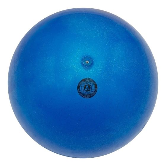 Bola Ginástica Rítmica 400g - Glitter Azul - Azul Esportes