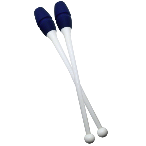 Maça Ginástica Rítmica Conectável Pro 40cm - Branca e Azul Marinho - Athi 