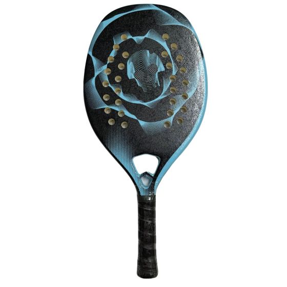 Raquete Beach Tennis Turquoise Black Death Challange - Azul